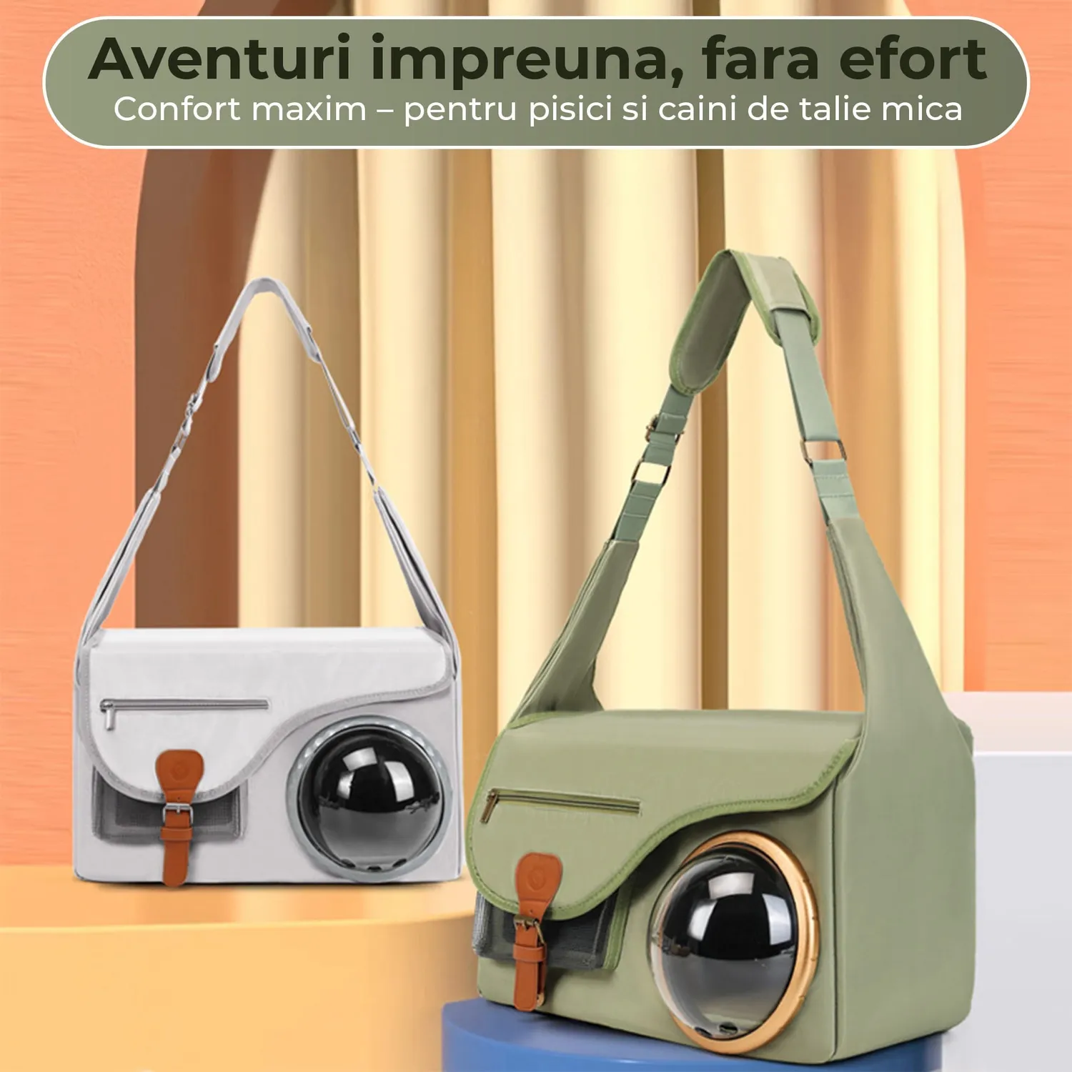 Timebox Geanta Transport Animale Pliabila Verde Capsula