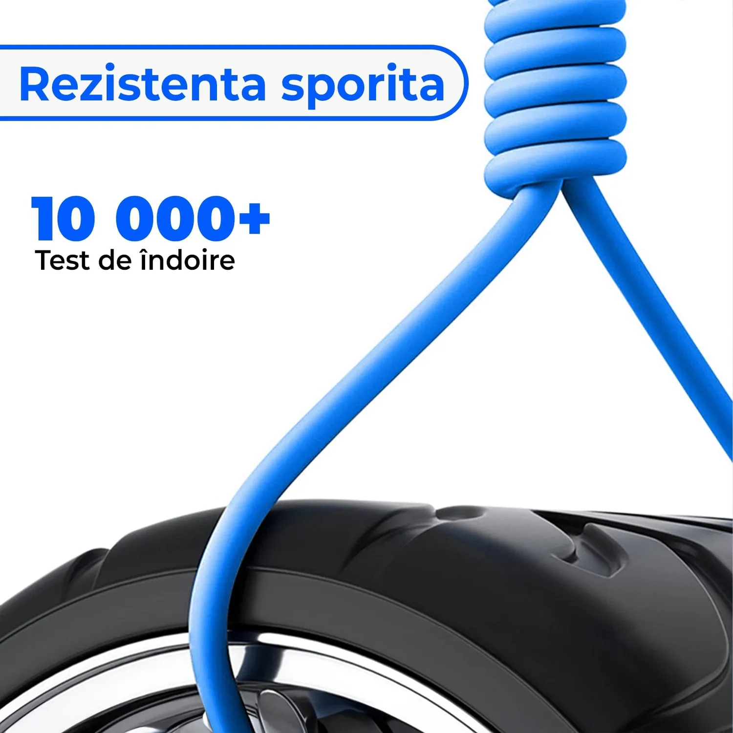 Timebox cablu incarcare rapida 3 in 1 120W 1,2m albastru