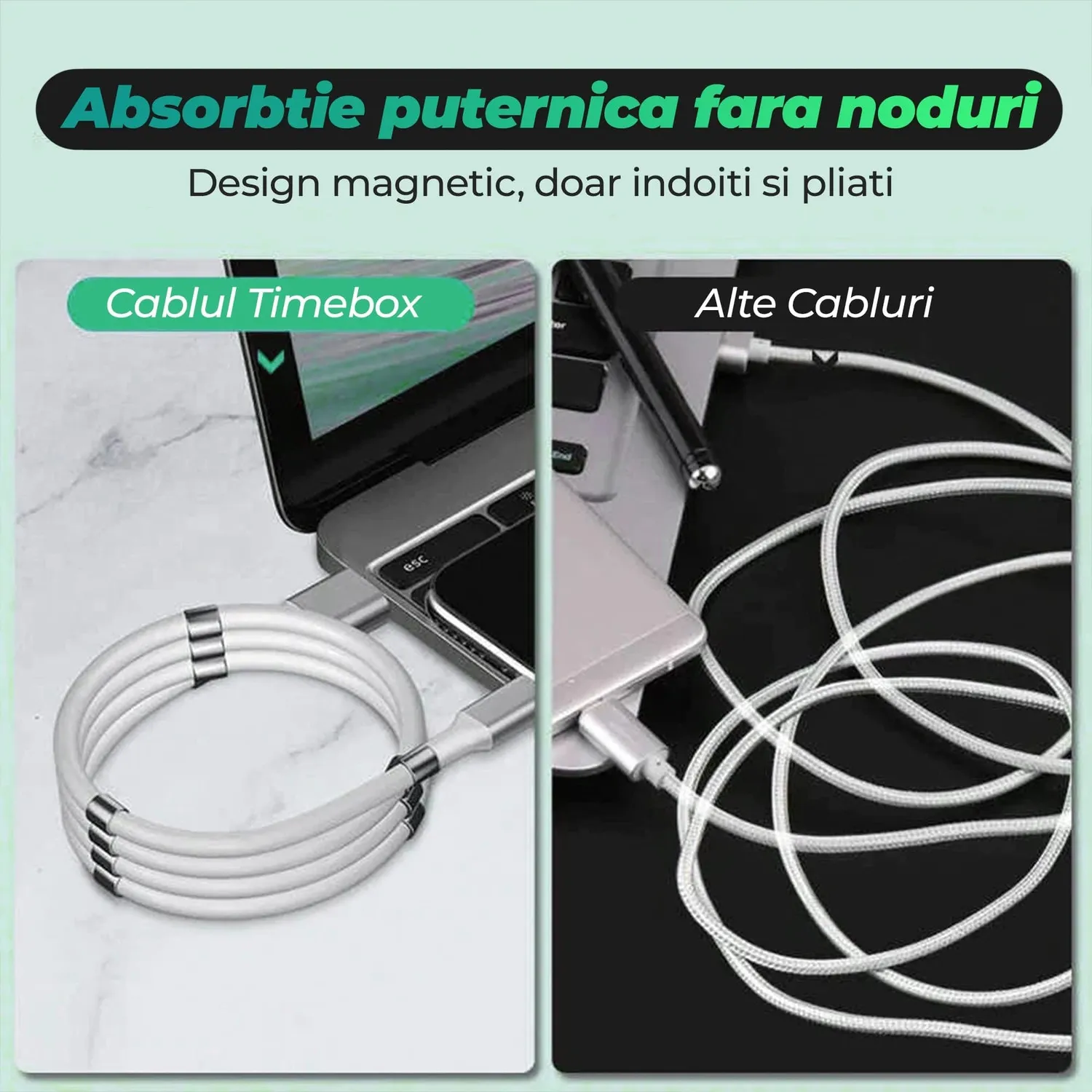 Timebox cablu Lightning magnetic 1m
