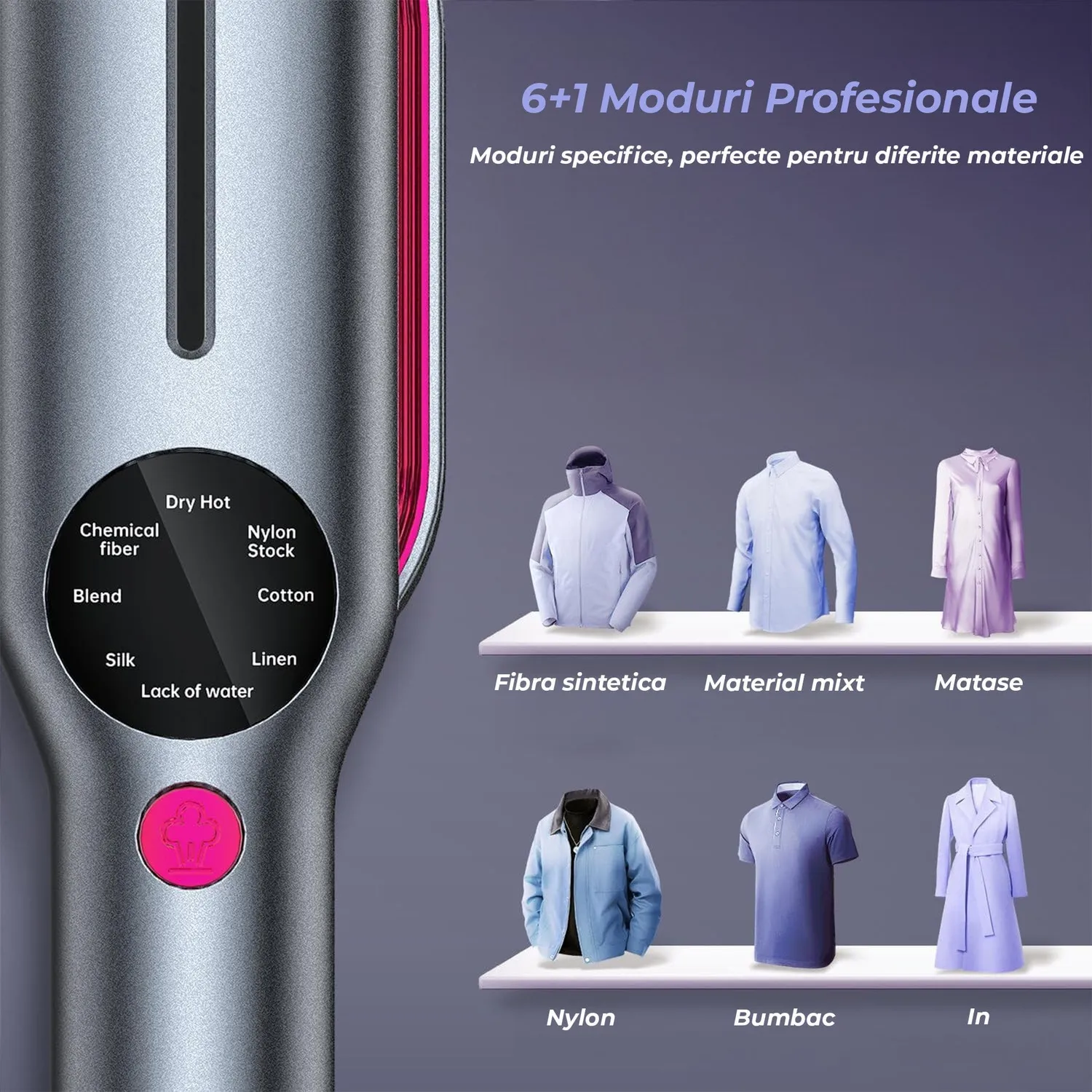 Timebox Mini Steamer Fier Calcat 2 in 1 Gri Calatorii