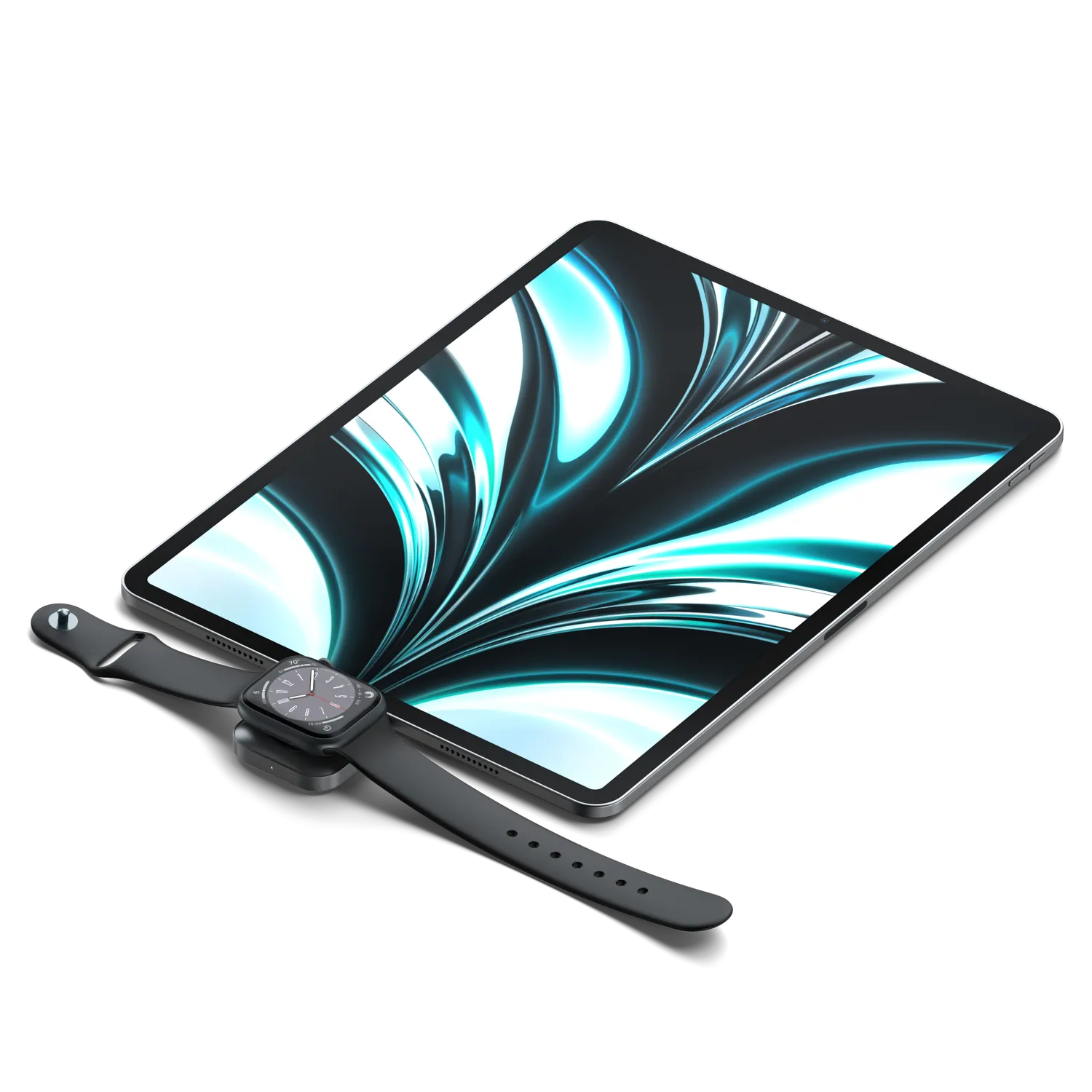 Satechi dock incarcare USB-C magnetic Apple Watch gri