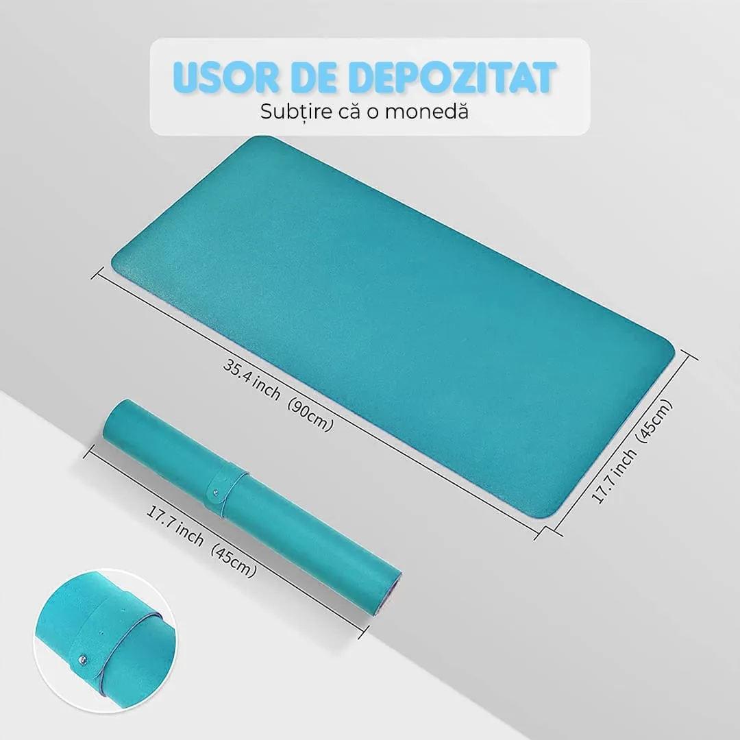 Mousepad Timebox XXL 90x45 mousepad gaming albastru impermeabil