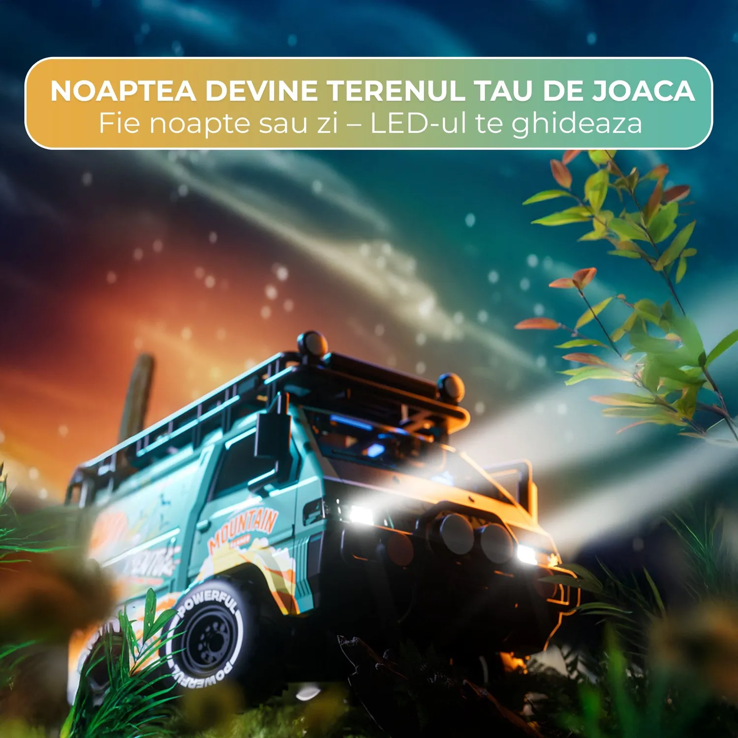 Timebox Van Off-Road masina RC 4WD verde