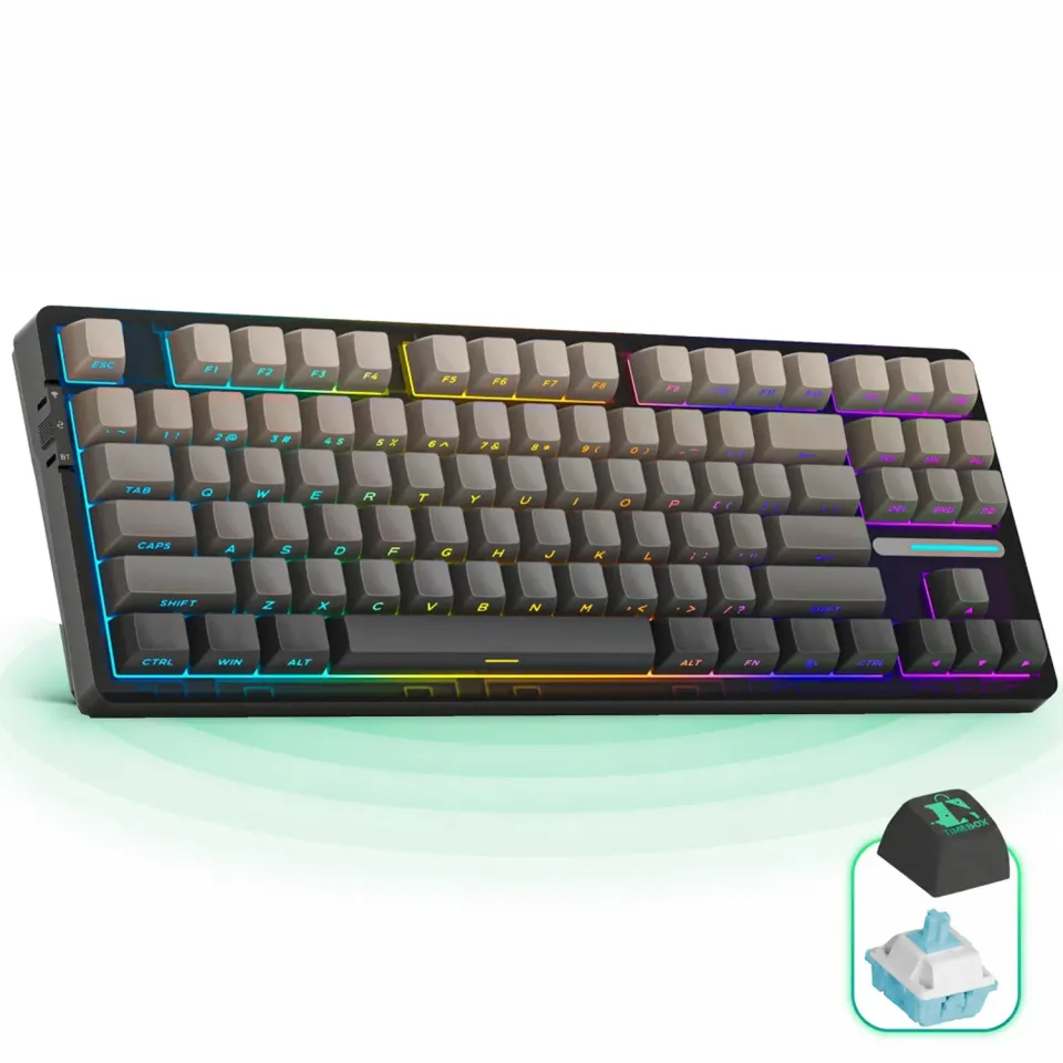 Timebox 80% Hot-Swap Gasket tastatură gaming wireless silențioasă