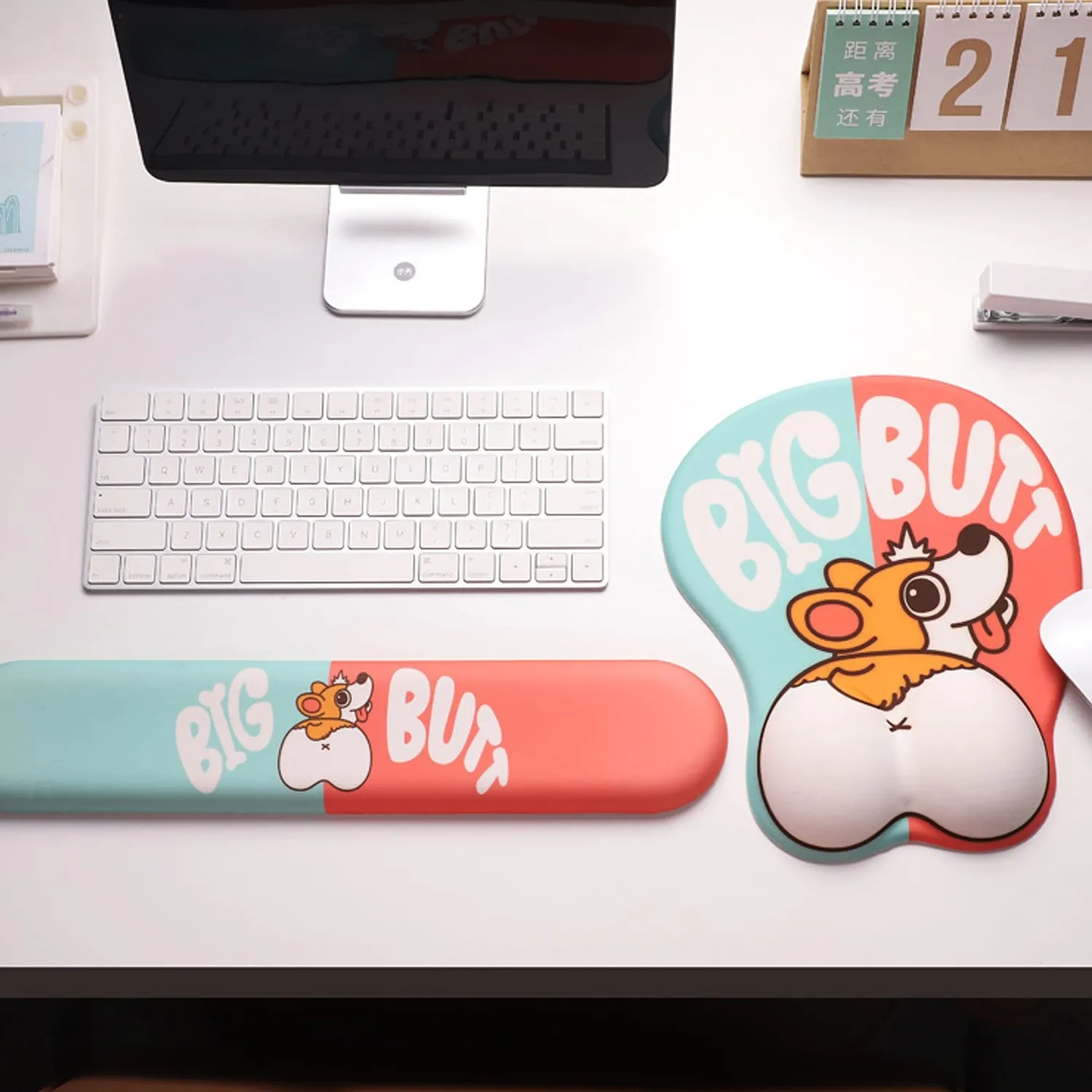Timebox mousepad ergonomic Corgi cu suport incheietura