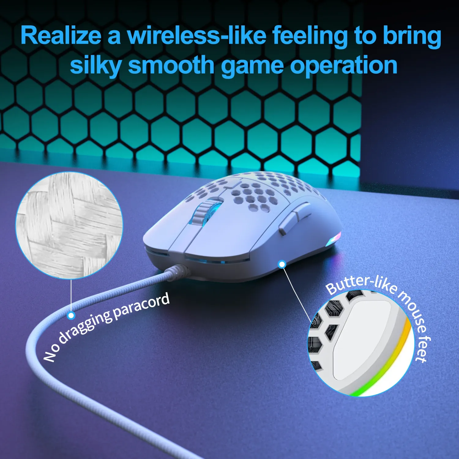 TMKB Falcon M1SE mouse gaming RGB usor 75g