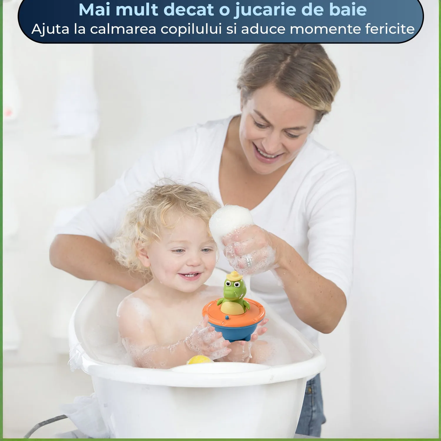 Timebox Jucarie Baie Crocodil Dus 3-7 ani Pulverizare