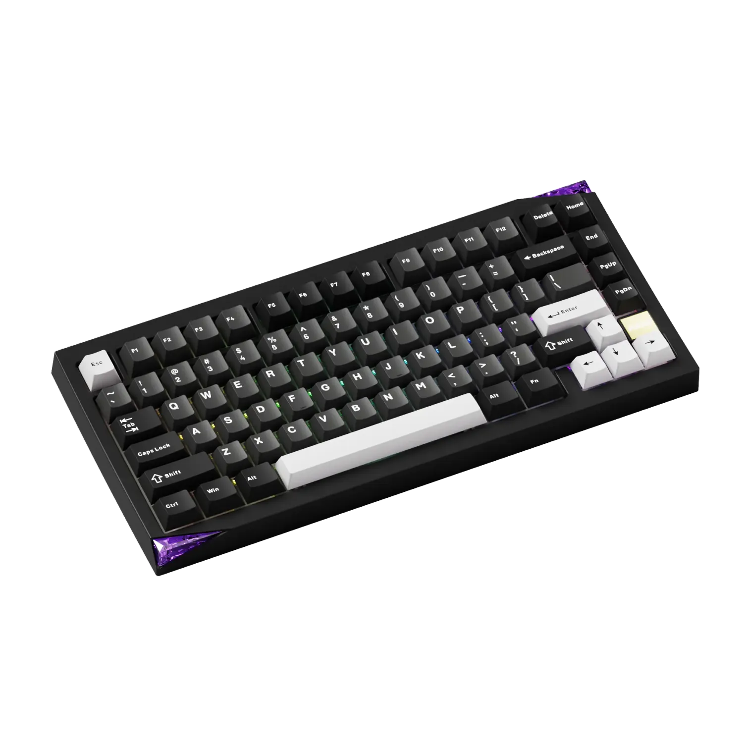 MonsGeek Mineral 01 VIA tastatura Black Silver metalica