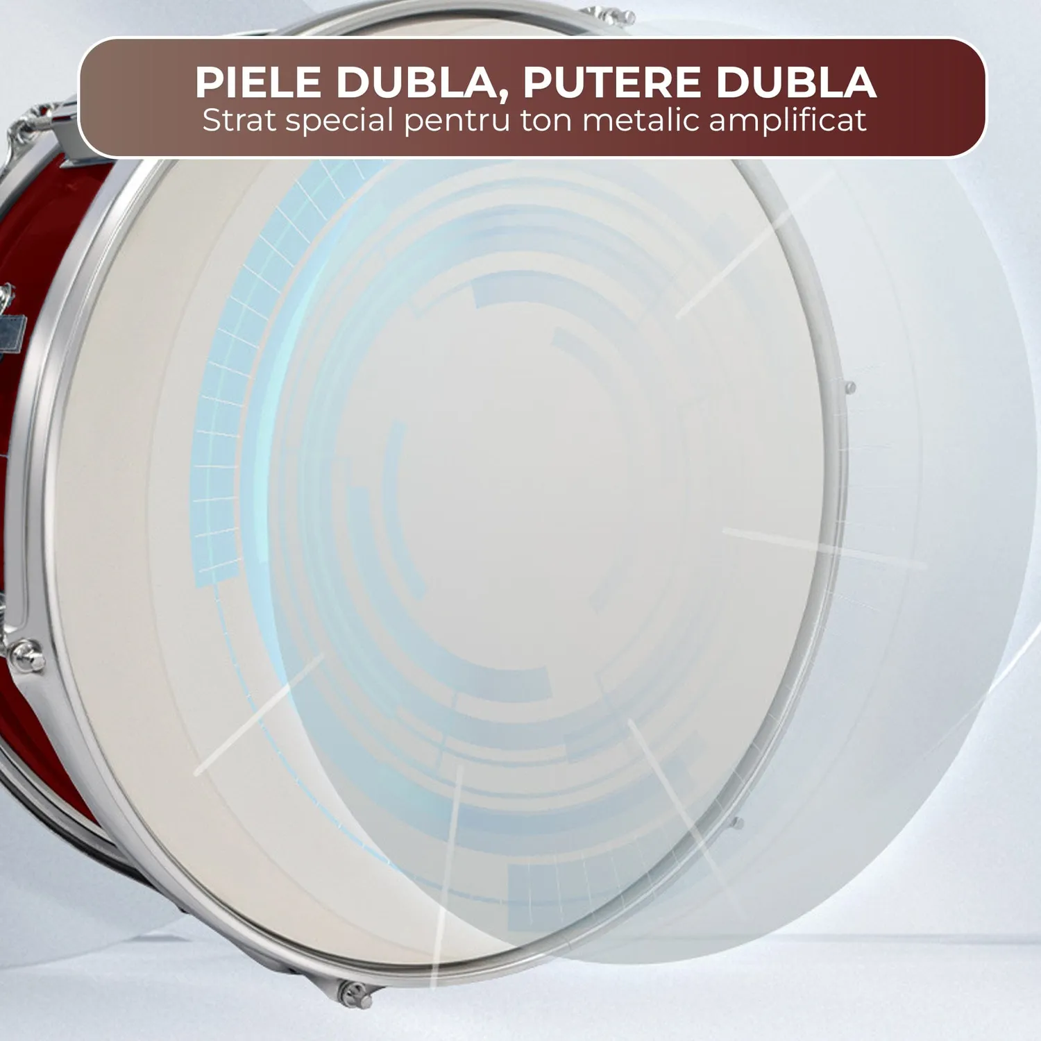 Timebox Jazz 5 piese set tobe acustice visiniu
