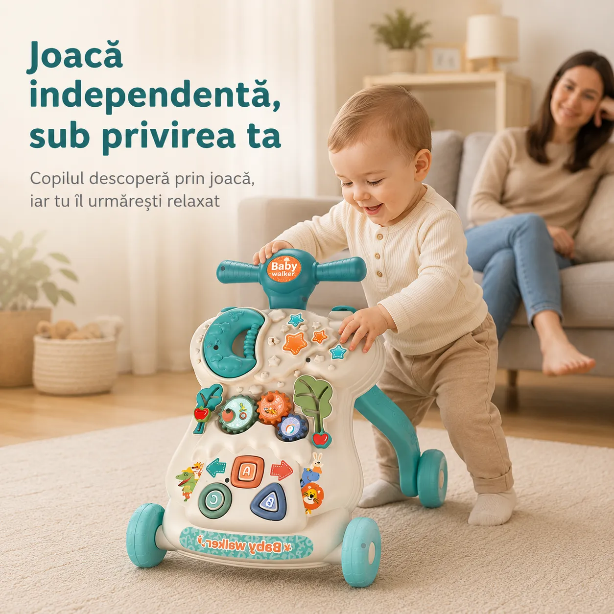 Antemergator Timebox 6-18 luni premergator muzical anti-rasturnare