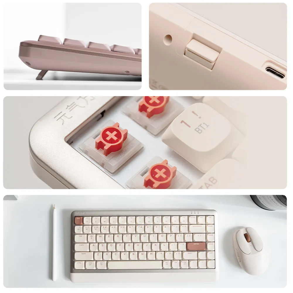Dareu Neo84 Cutieq tastatura wireless creamy Mist