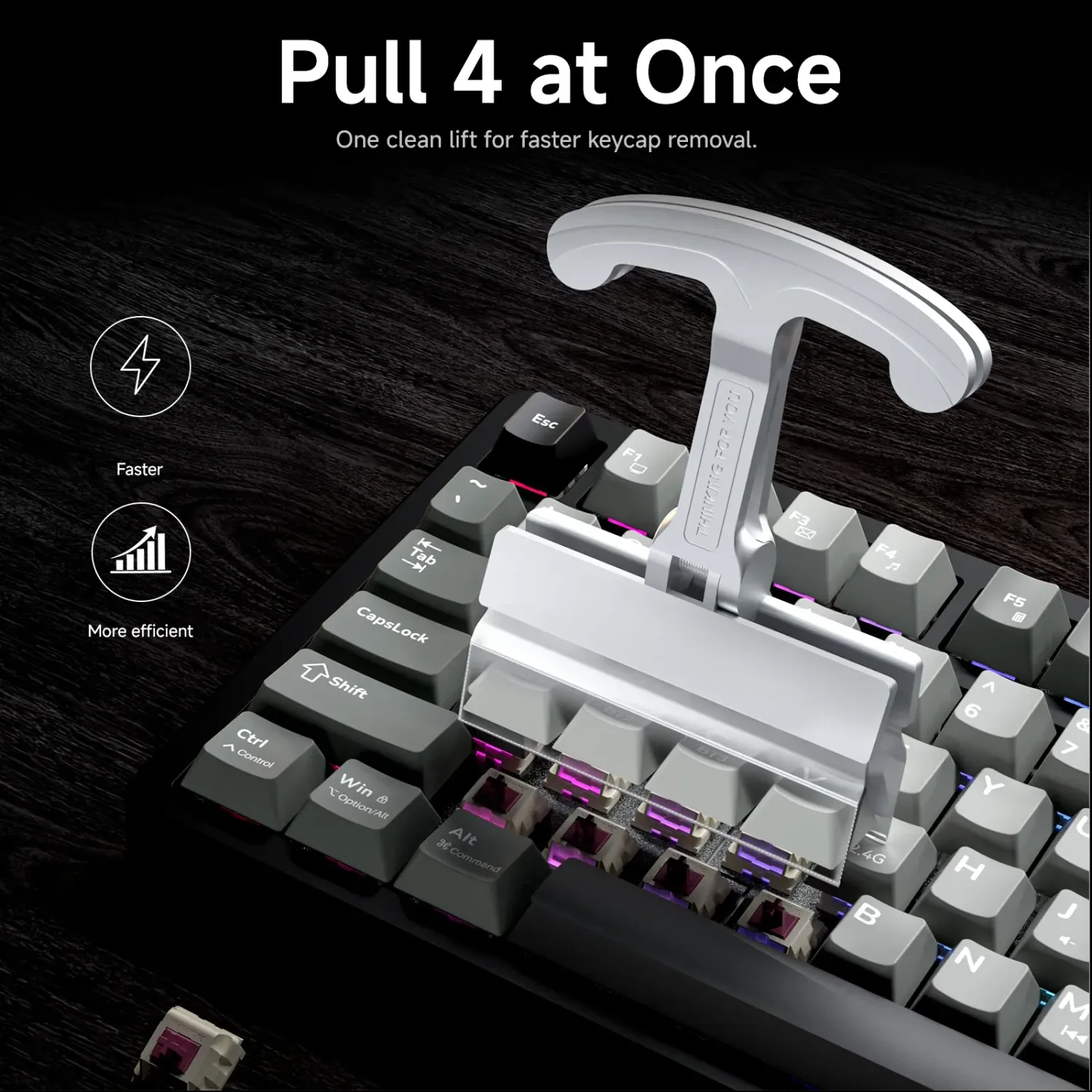 Kemove P11-V3 puller keycap aluminiu 4 taste
