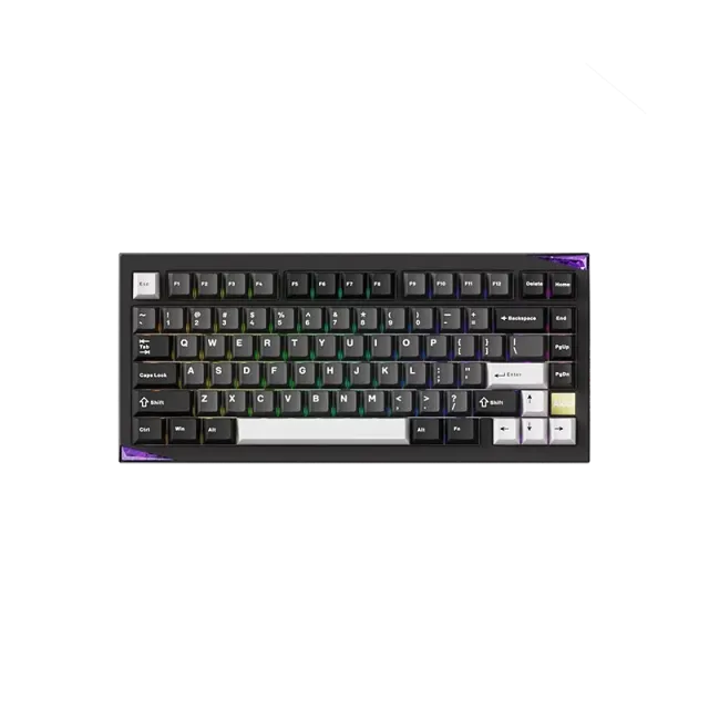 MonsGeek Mineral 01 VIA tastatura Black Silver metalica