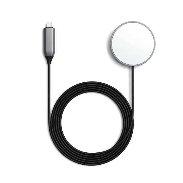 Satechi USB-C Magnetic Wireless Charging Cable cablu gri