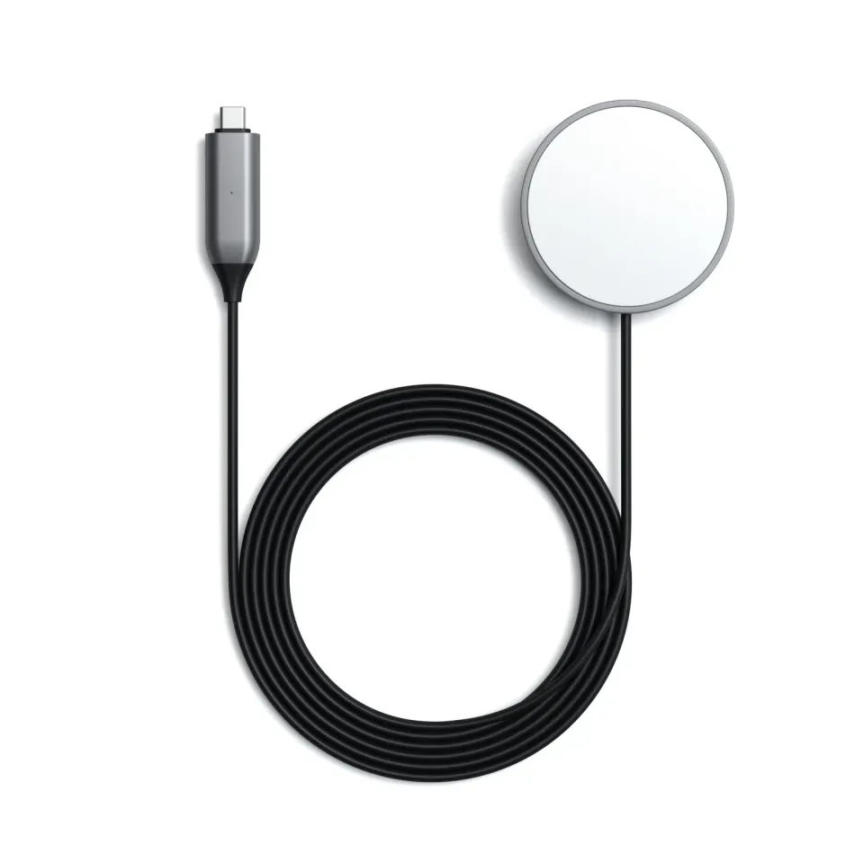 Satechi USB-C Magnetic Wireless Charging Cable cablu gri