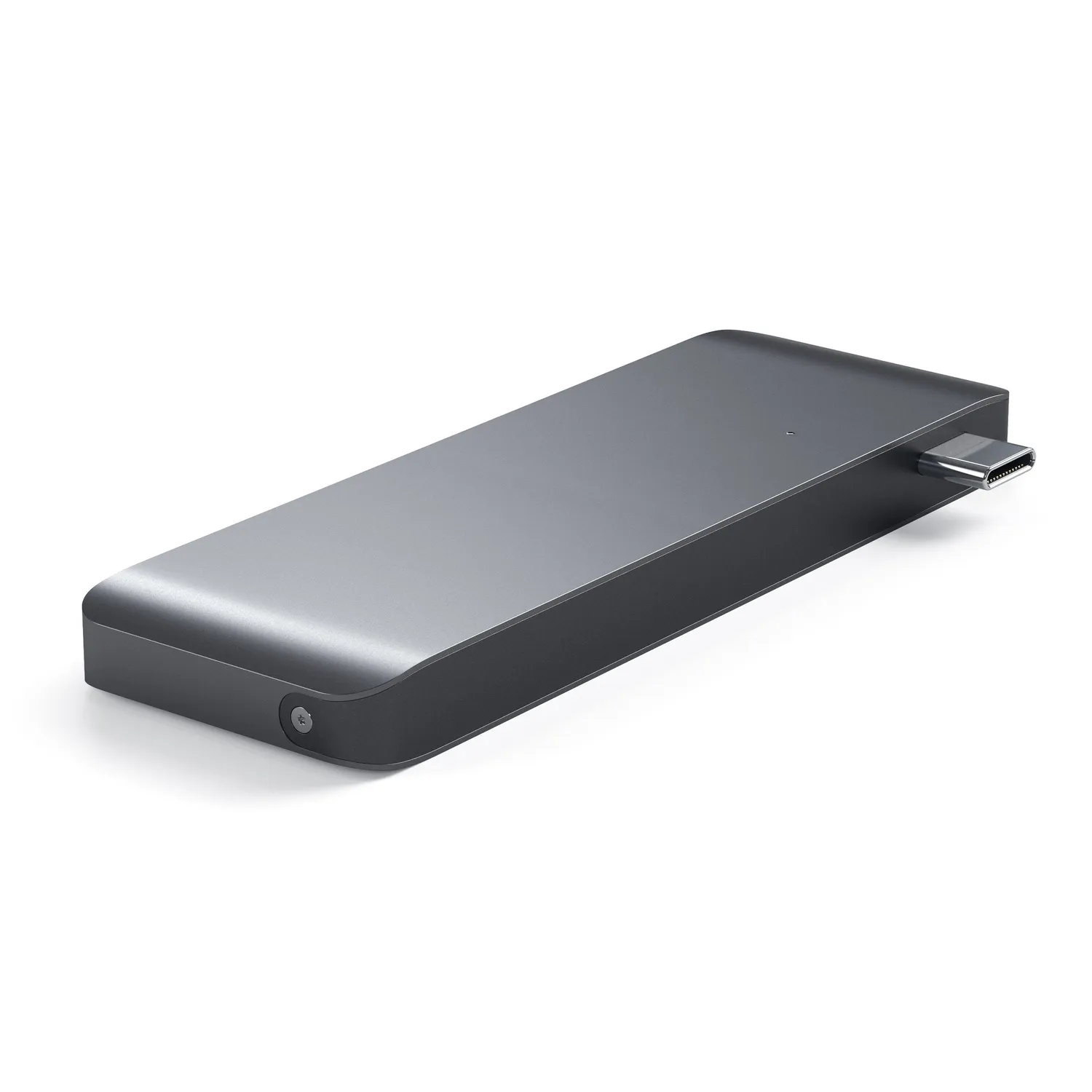 Satechi Type-C Pass-Through hub USB-C gri spatial