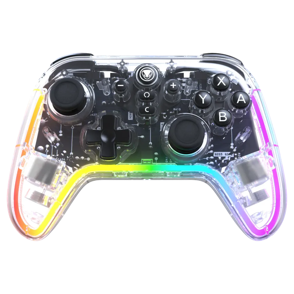 snakebytes Gamepad Pro RGB S2 controller Switch 2 transparent
