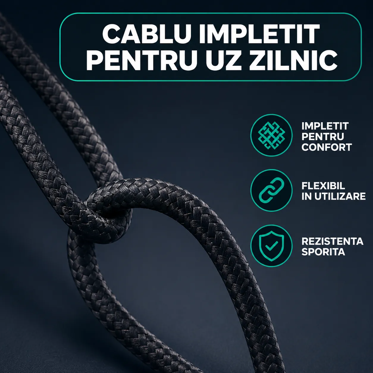 Timebox cablu prelungitor USB-C 100W negru 2m 10Gbps