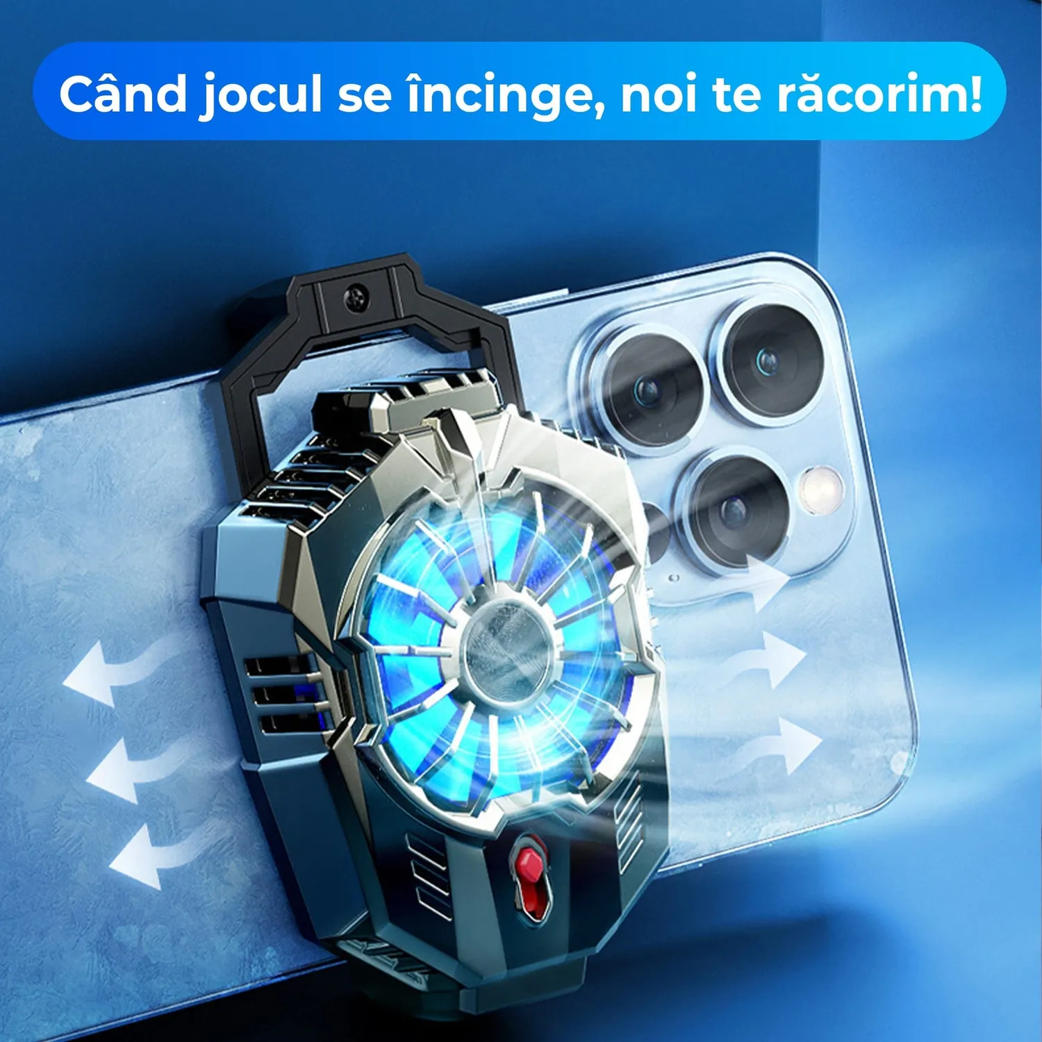 Timebox Cooler Telefon RGB 6500 rpm Negru Silentios