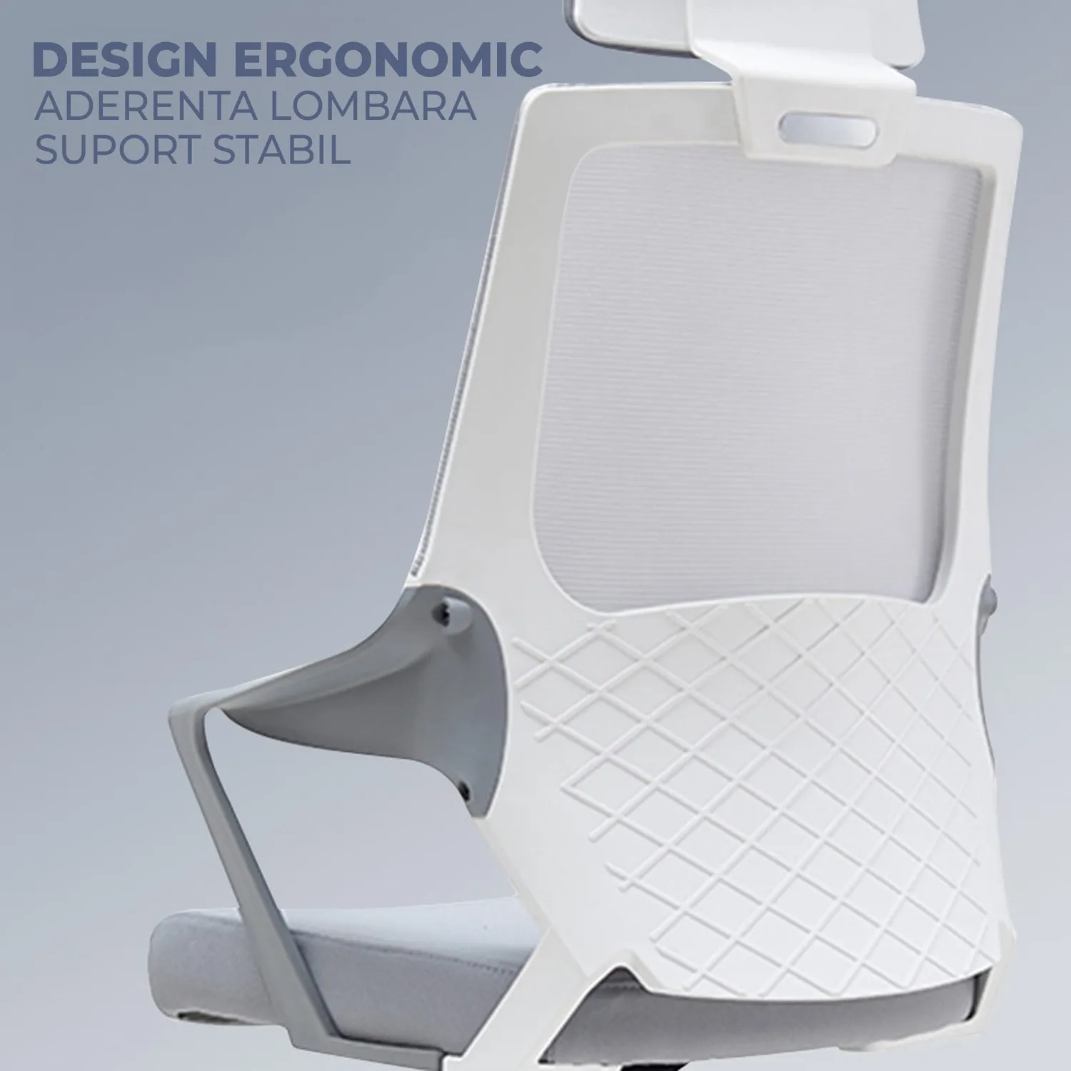Scaun ergonomic Timebox Office 120° mesh gri memorie