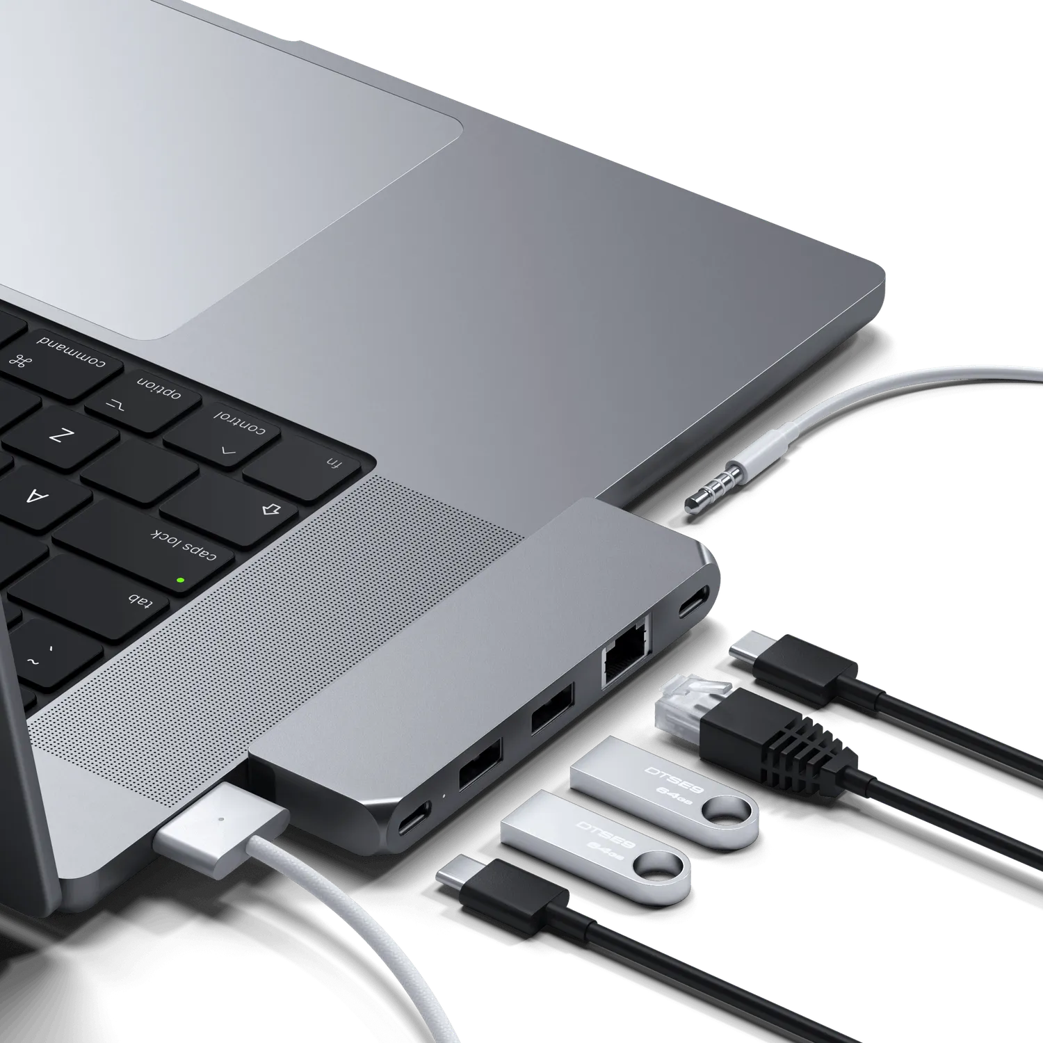 Satechi Pro Hub Mini hub USB-C MacBook Space Gray