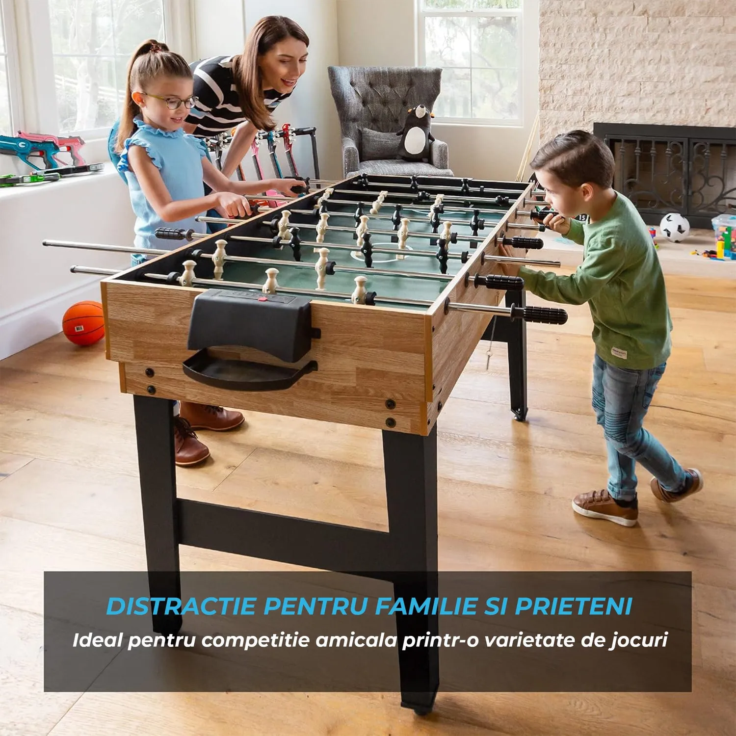 Timebox masa joc 10-in-1 biliard foosball compacta