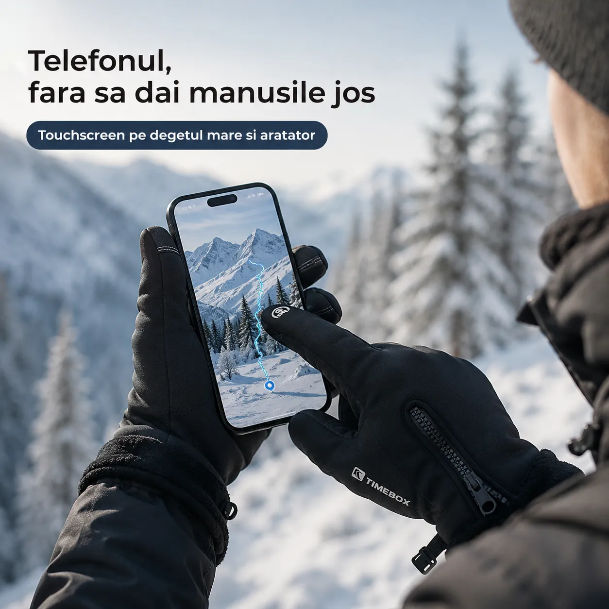 Timebox Sport manusi sport negre S touchscreen