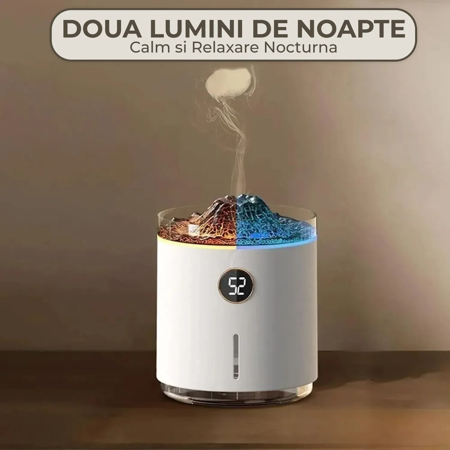 Timebox Vulcan 350ml difuzor aromaterapie Alb