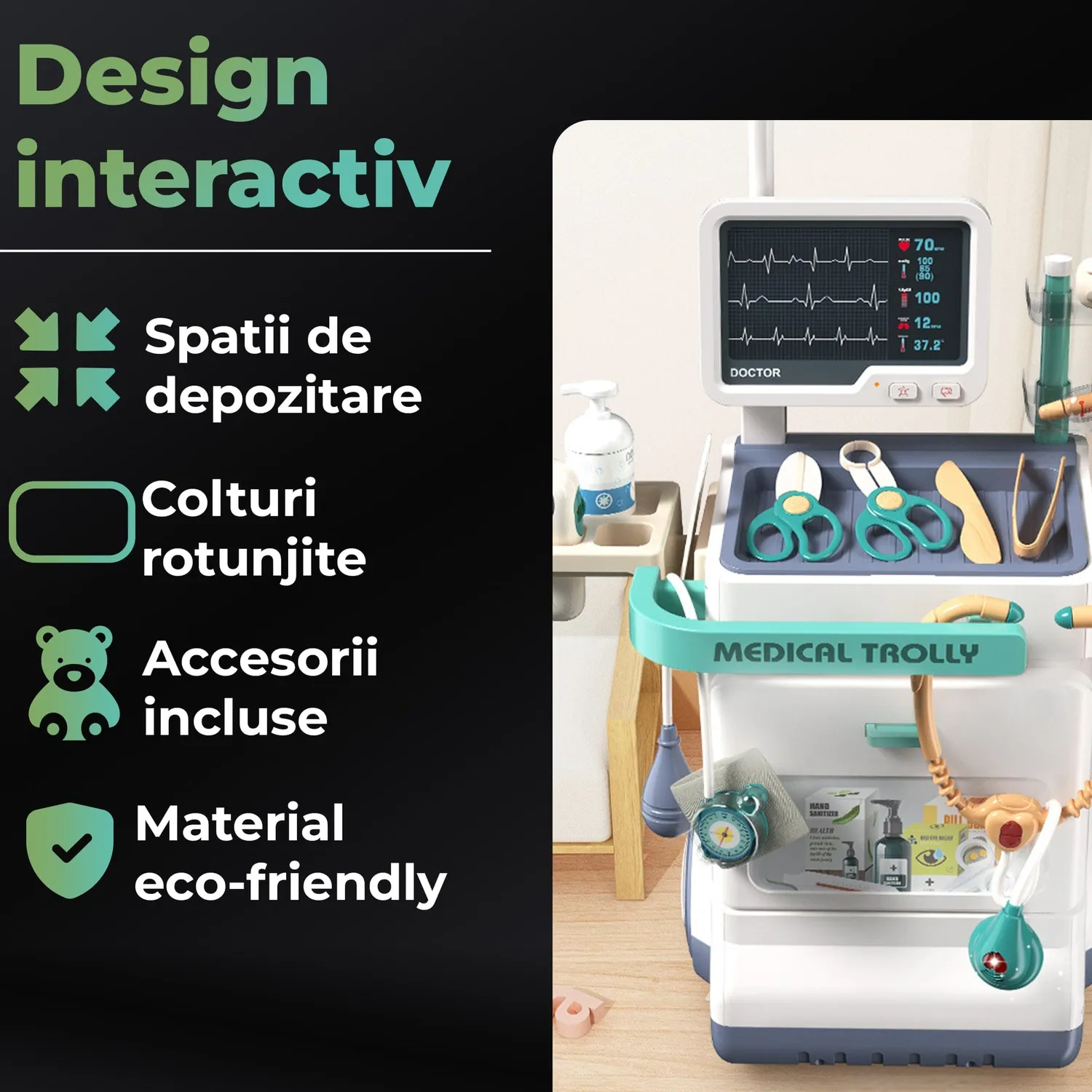 Timebox Set Doctor Copii 26 Piese cu Masa Operatii