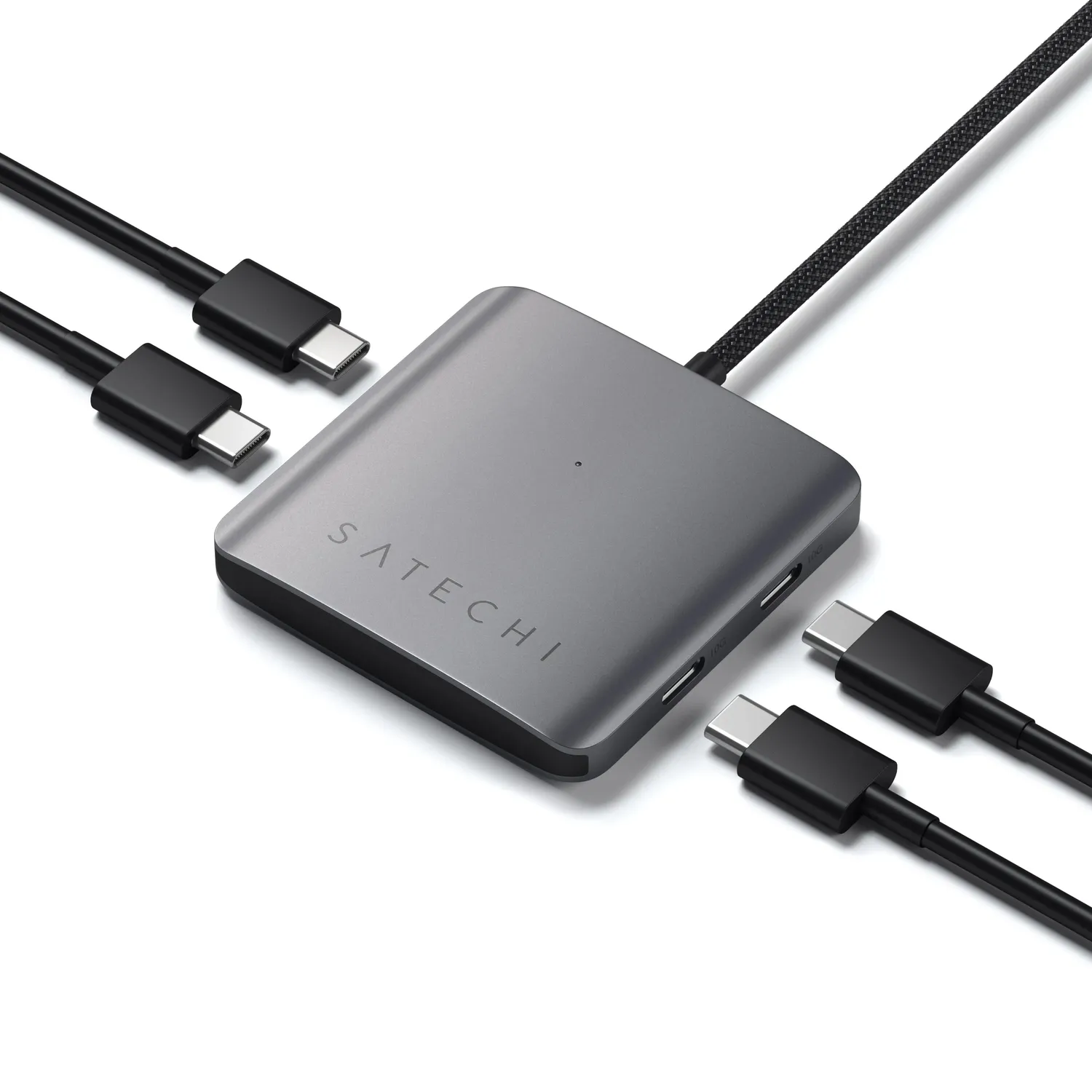 Satechi 4-Port USB-C Hub with Power Delivery hub 100W compact