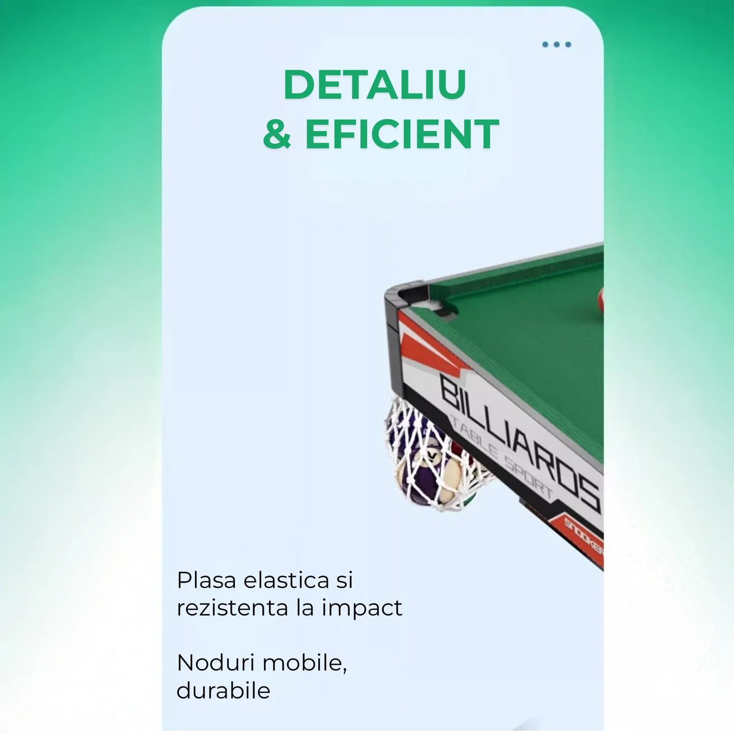 Timebox Mini masa biliard lemn maro cu accesorii
