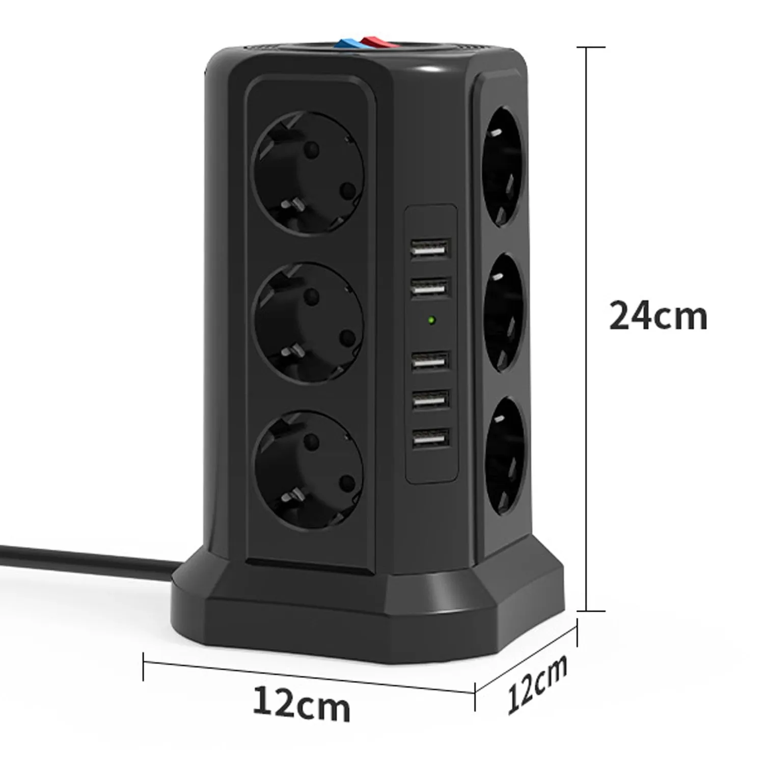 Timebox Prelungitor Turn 12 Prize 5 USB Negru