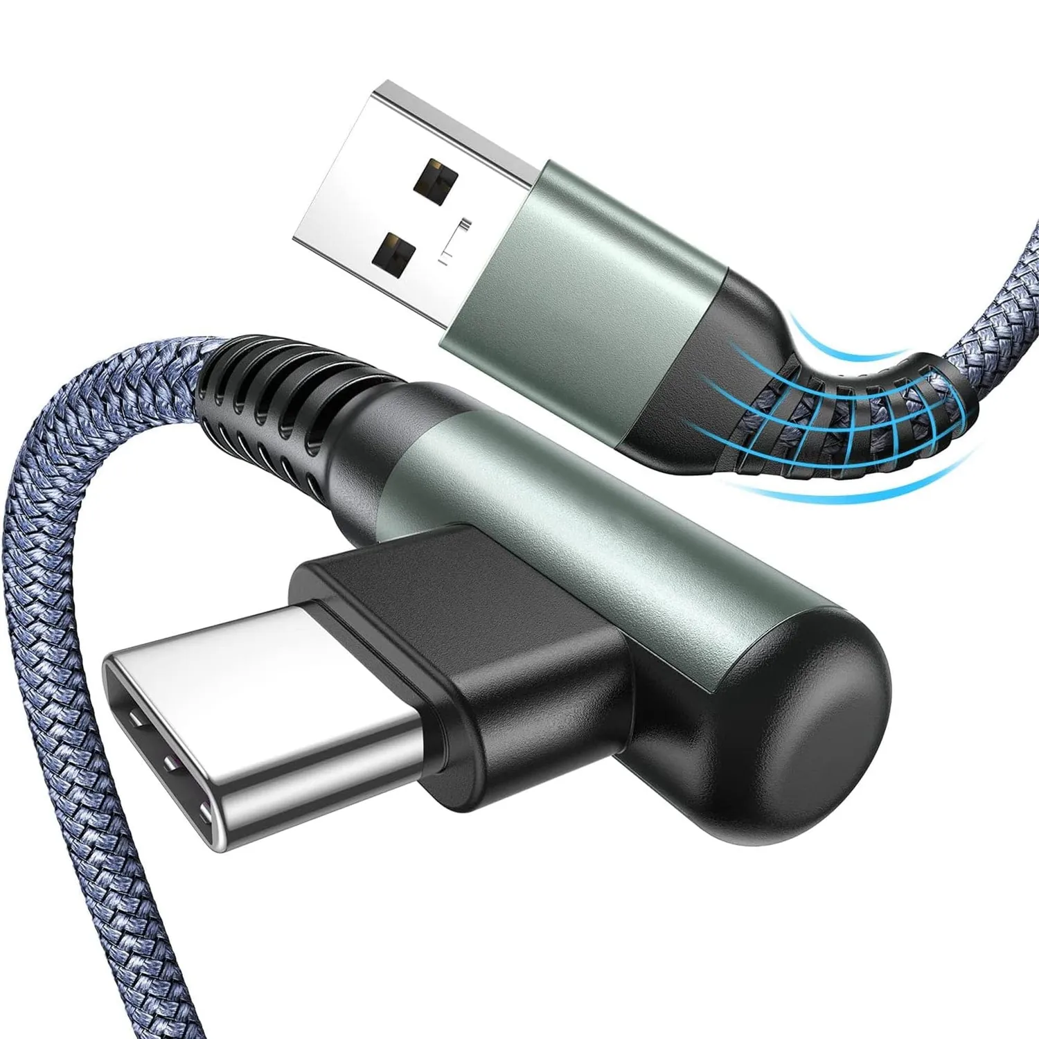 Timebox 1m 90 cablu USB-C negru QC3