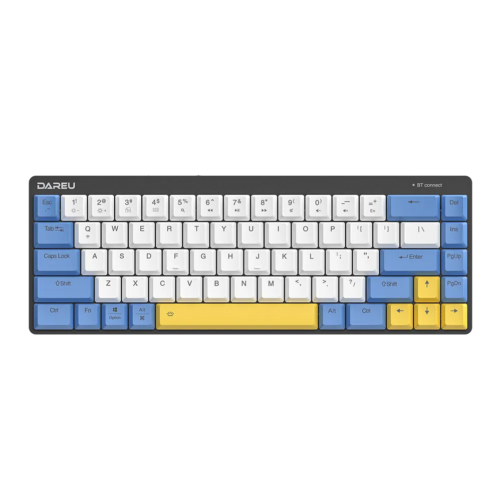 Dareu EK868 tastatura mecanica alba switch rosu