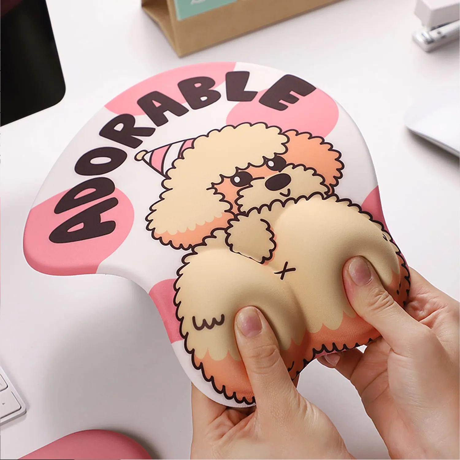 Timebox Mousepad Ergonomic Puppy Wrist Rest