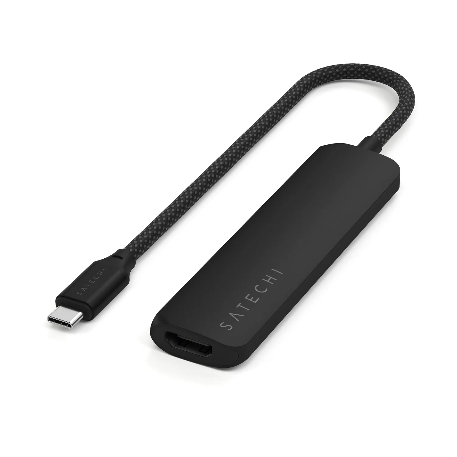 Satechi Slim 4-in-1 adaptor USB-C gri 4K 100W