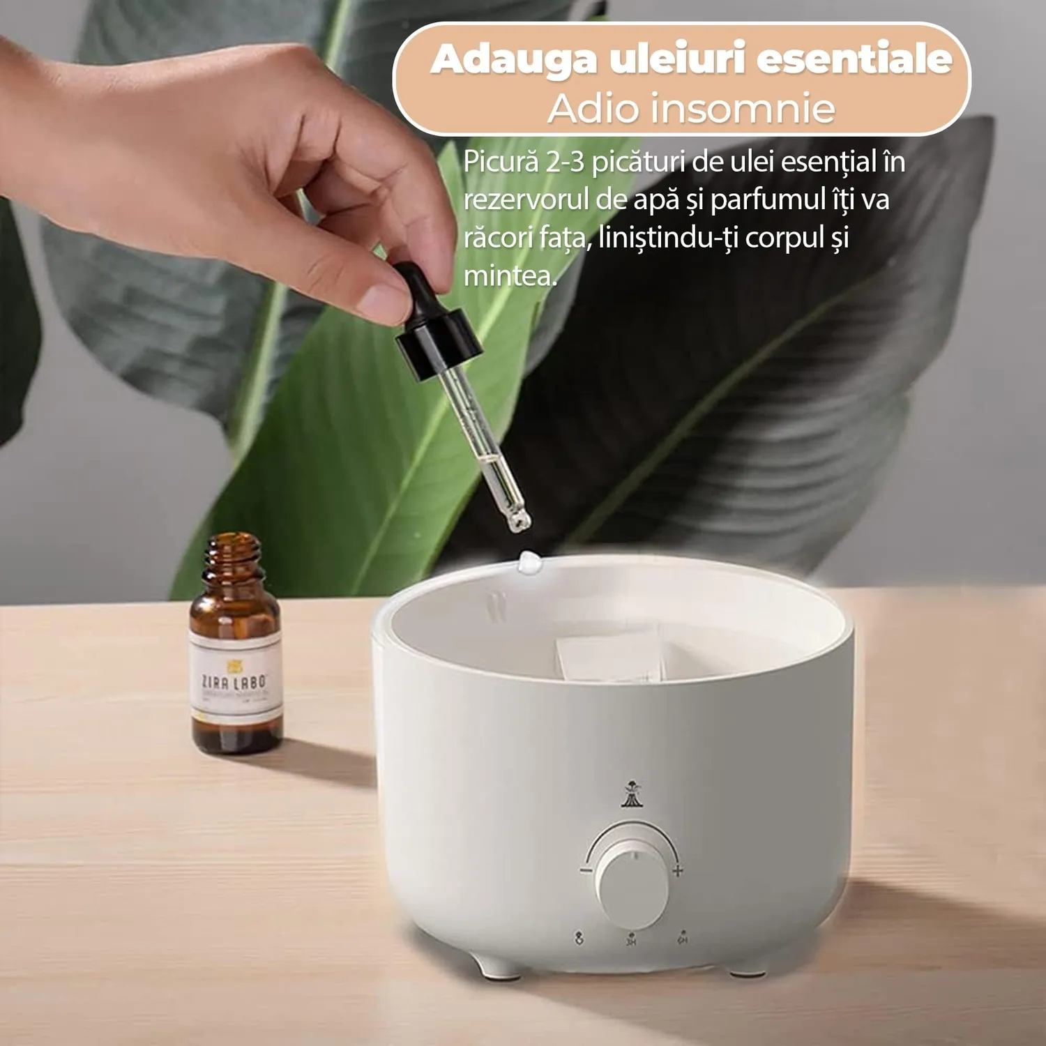 Timebox Vulcan difuzor aromaterapie alb 560ml