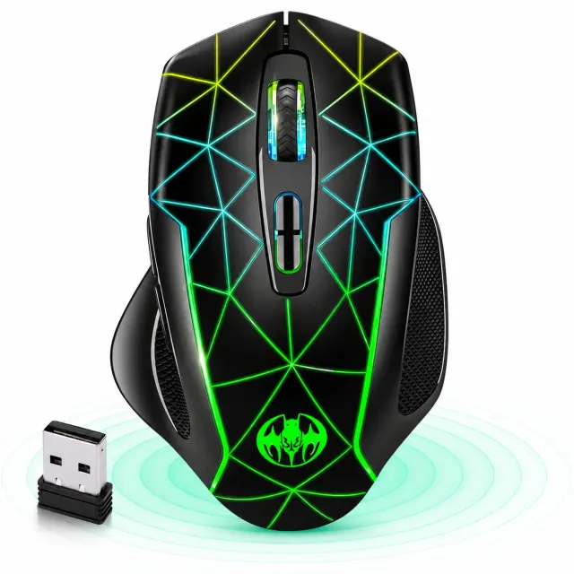 Timebox Jiggler mouse gaming wireless 1600DPI negru RGB
