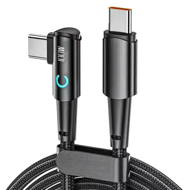 Cablu incarcare Timebox USB-C 100W 2m negru