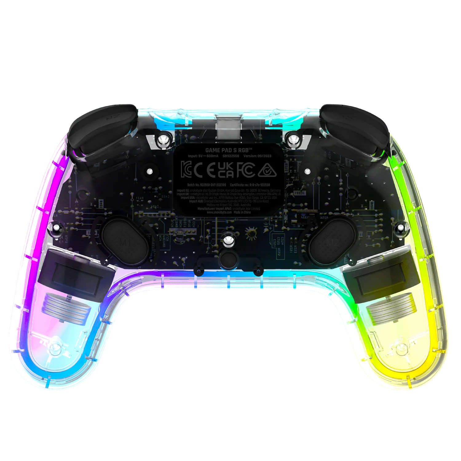 snakebytes Gamepad RGB S controller Switch RGB negru