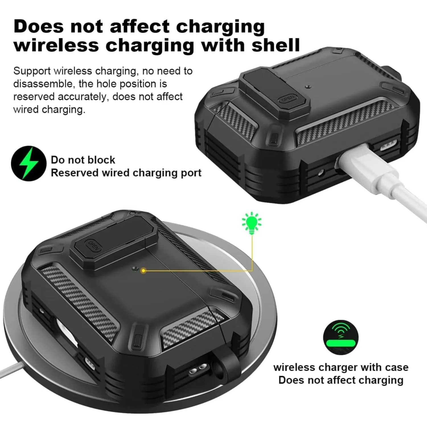 Timebox Husa Airpods Pro Negru Protectie Socuri