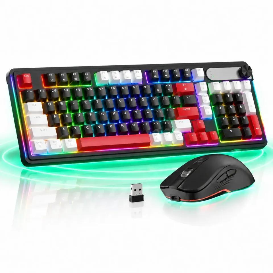 Timebox RGB 104 Taste kit tastatura mouse wireless