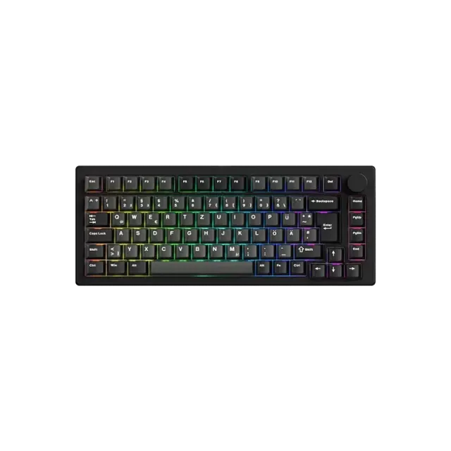 MonsGeek M1 V5 VIA Black Silver tastatura ISO Creamy Purple