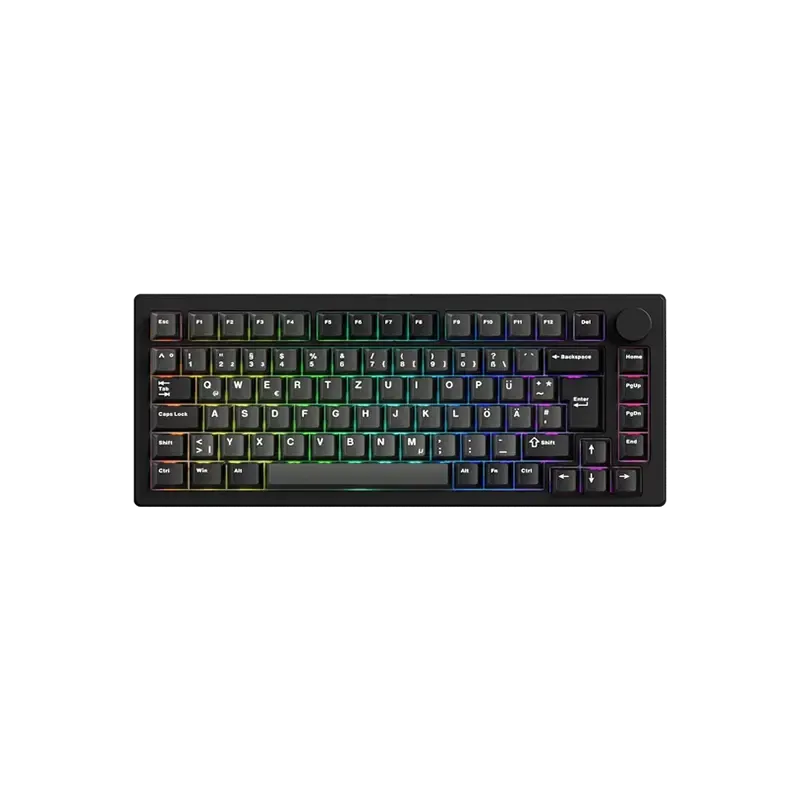 MonsGeek M1 V5 VIA Black Silver tastatura ISO Creamy Purple