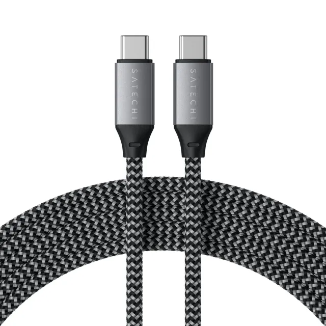 Satechi cablu incarcare USB-C la USB-C 100W Space Gray