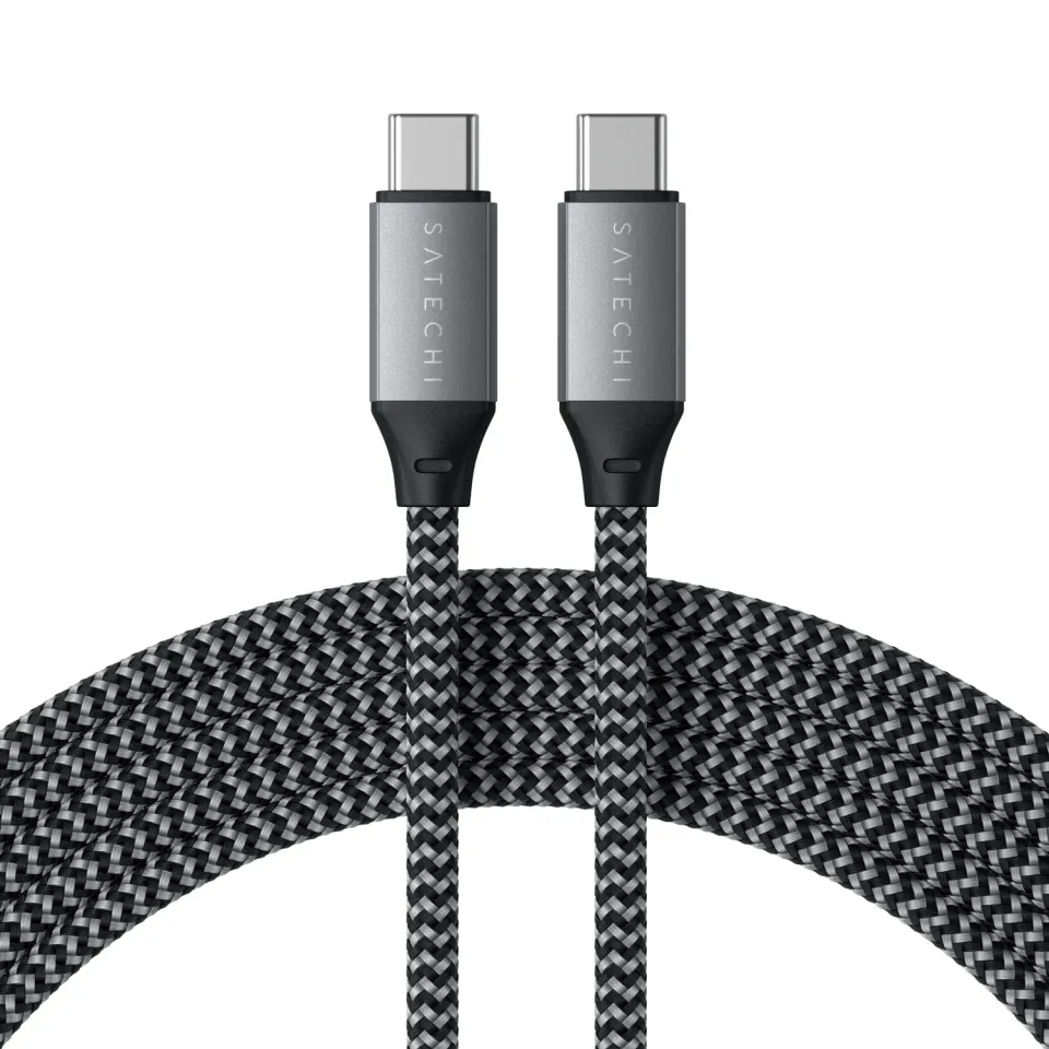 Satechi cablu incarcare USB-C la USB-C 100W Space Gray