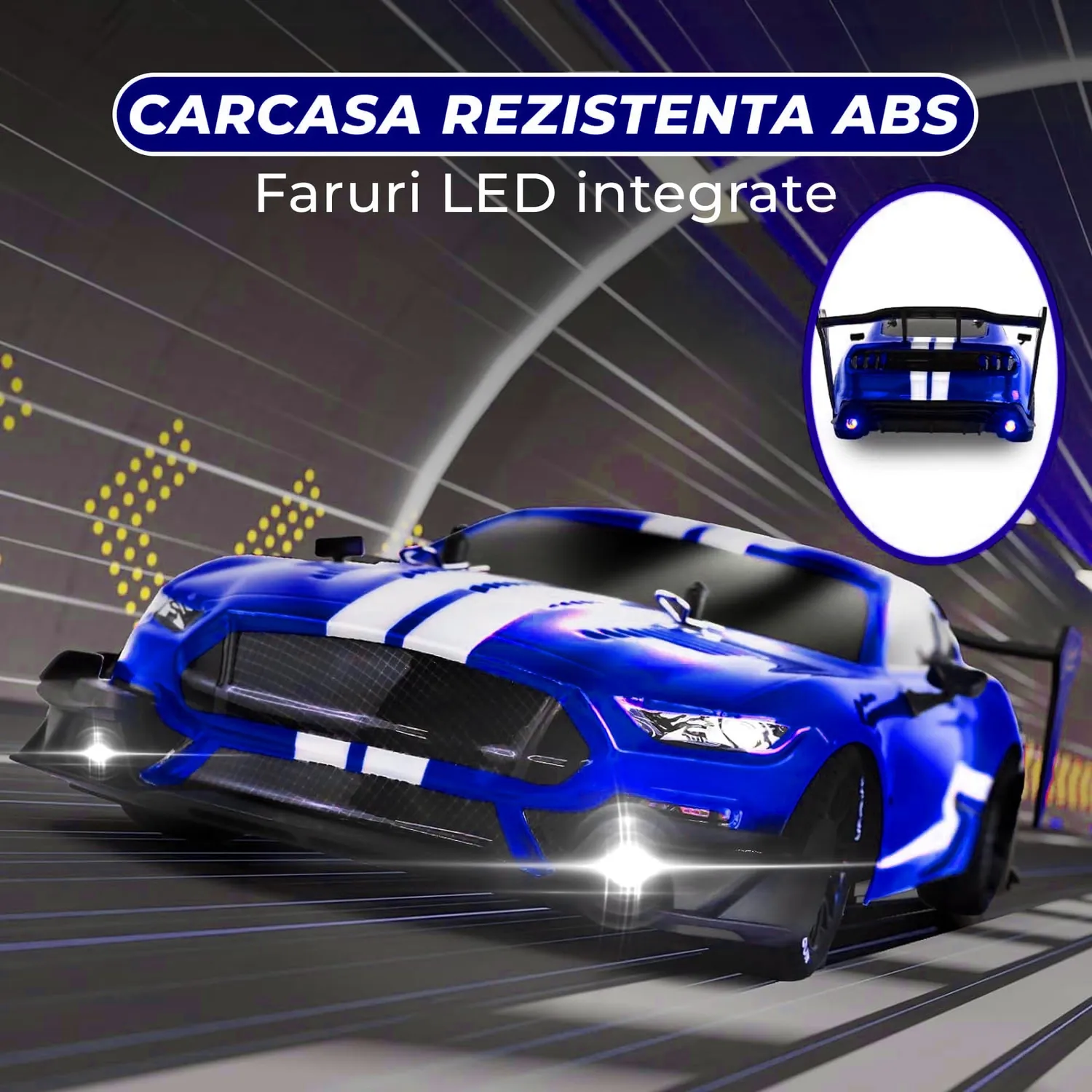 Timebox Drift 4x4 masina cu telecomanda 30km/h albastru inchis