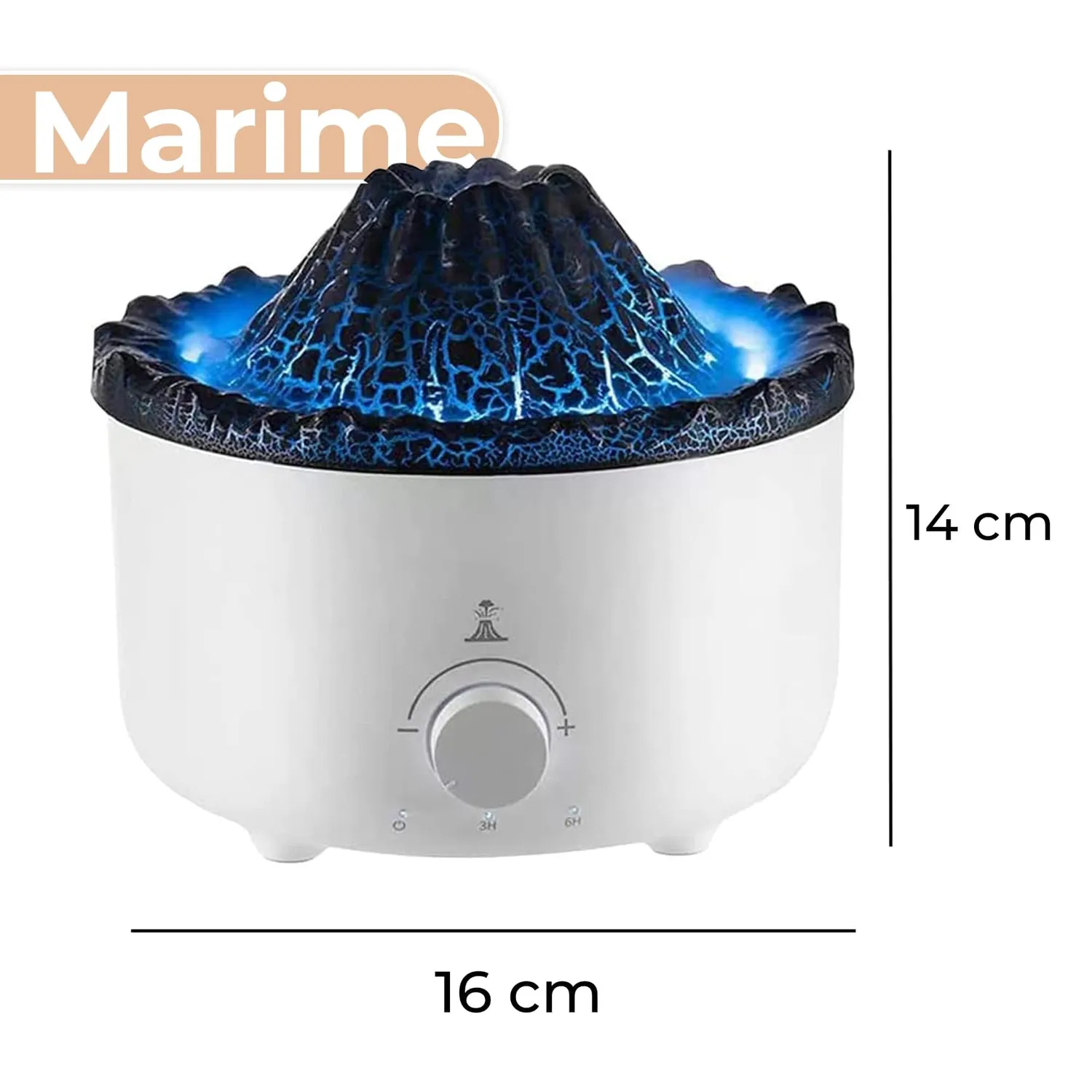 Timebox Vulcan difuzor aromaterapie alb 560ml
