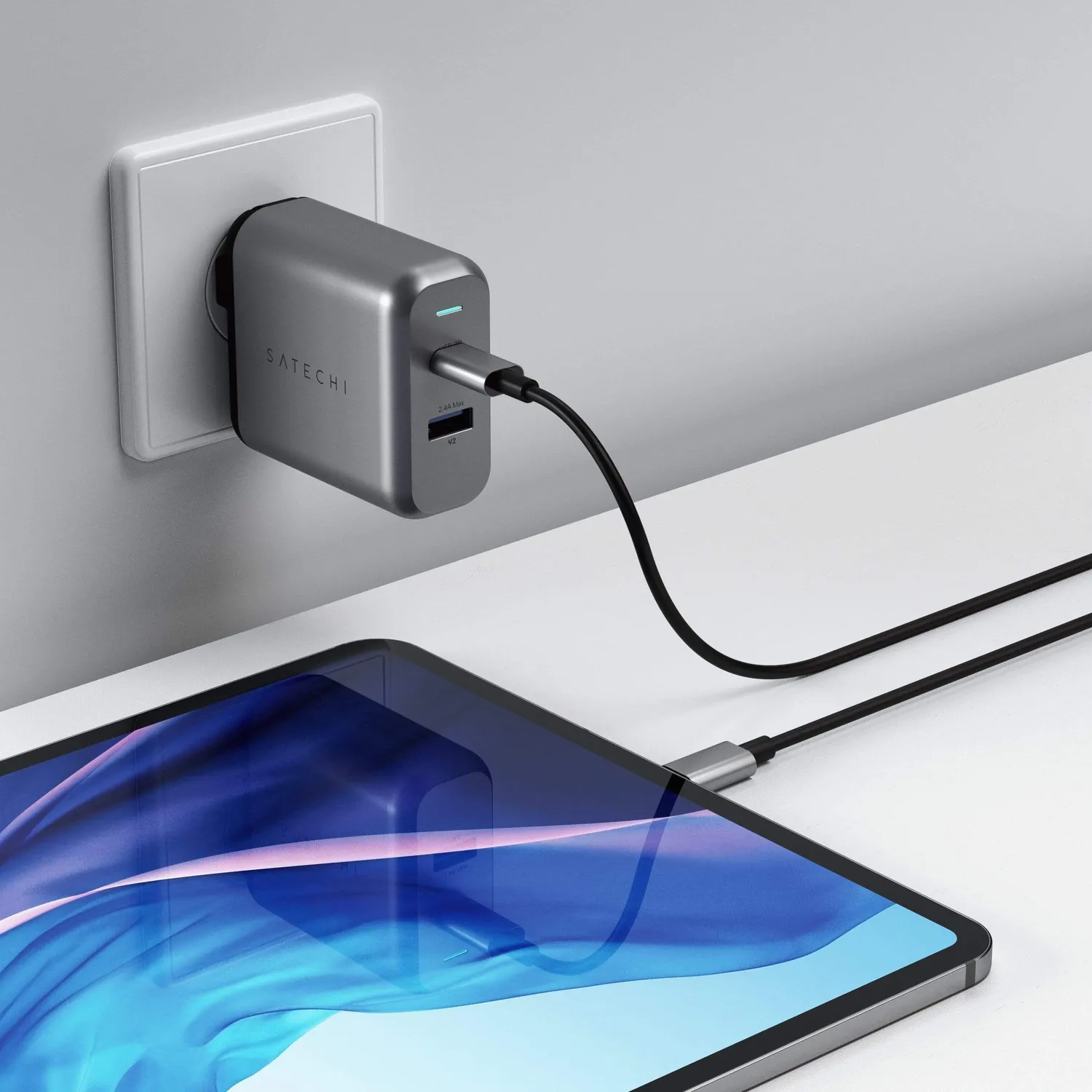 Satechi 30W incarcator priza dual-port USB-C EU 30W
