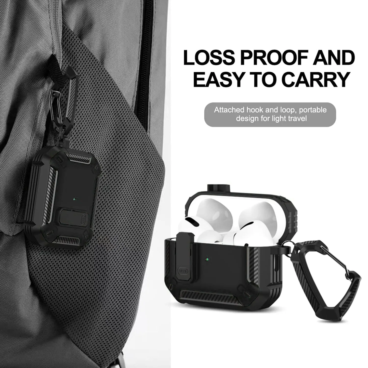 Timebox Husa protectie AirPods Pro rosu antisoc
